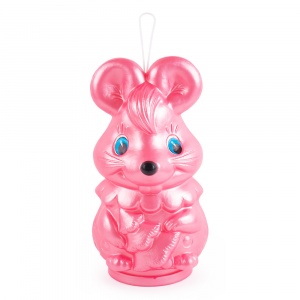 Новогодняя упаковка «Мышонок с елочкой (розовый)»