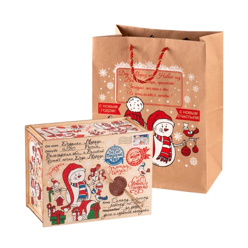 «Посылка от Дедушки Мороза» с подарочным пакетом