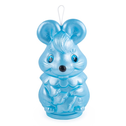 Новогодняя упаковка «Мышонок с елочкой (голубой)»