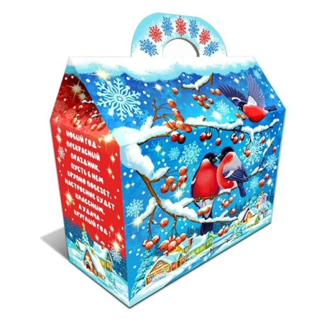 Подарок в упаковке из картона «Беседа» 800г Стандарт ПК26-11бс