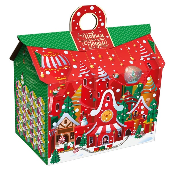 Подарок кондитерский «Новогодний переполох» 800г Люкс