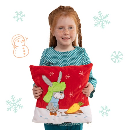 Новогодняя упаковка «Подушка Зимняя прогулка» УТЗ-14