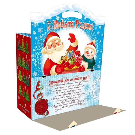 Сладкий подарок «Письмо Мороза с играми» 300г Люкс ПКЗМ-03мл